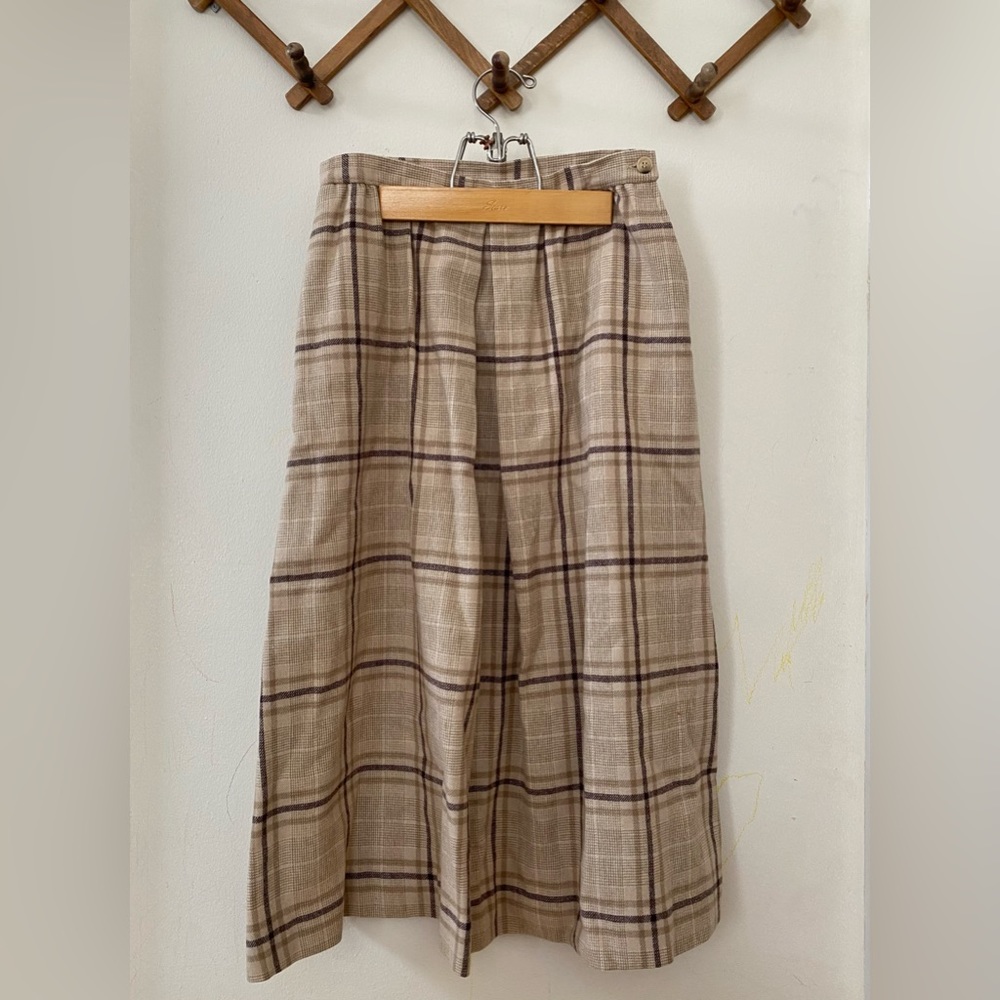 Pendleton Plaid Midi Skirt